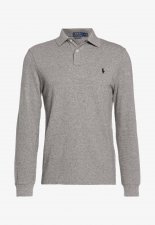 Polo gris manches longues