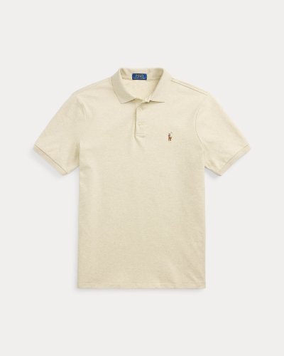 Polo Jersey manches courtes beige