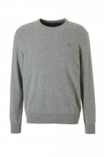 Pull gris col rond