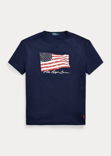 T-shirt classique à drapeau américain