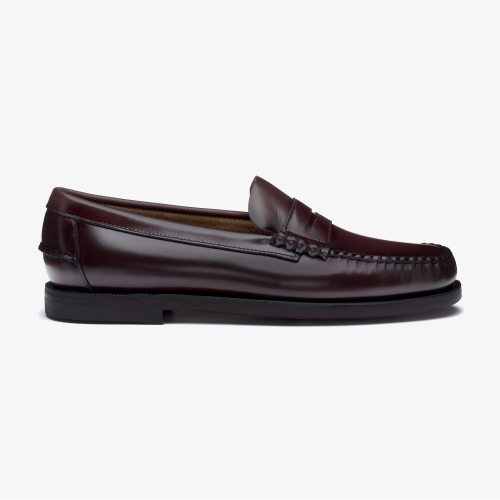 Mocassin sans lacets en cuir marron pour femme