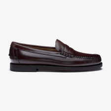 Mocassin sans lacets en cuir marron pour femme
