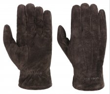 Gants en cuir Basic Pigskin Stetson marron fonc