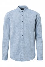 Chemise Conell, lin bleu