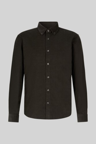 Chemise en velours kaki