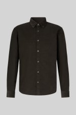 Chemise en velours kaki