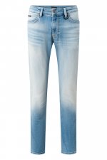 Jeans slim à zip bleu