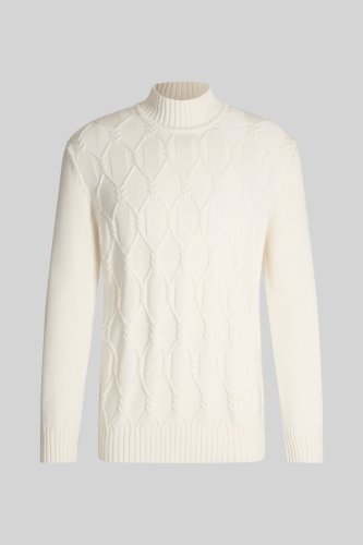 Pull col montant creme Pull Cruz