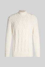 Pull col montant creme Pull Cruz