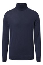 Pull col roul Marek T marine en merinos