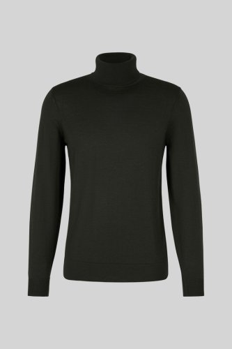 Pull-over  col roul en laine vierge Marek, vert