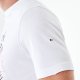 T-shirt blanc en coton avec visuel Dcal