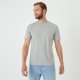 T-shirt gris à col rond