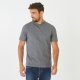 T-shirt gris détail broderie French Flair