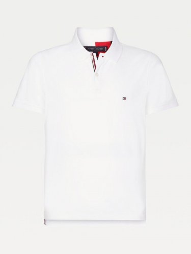 Polo manches courtes Blanc Slim Fit